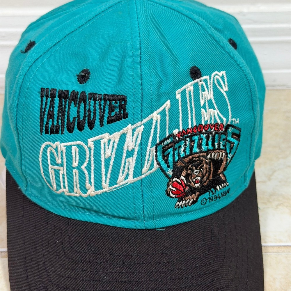Vintage 1994 Vancouver Grizzlies The Game Hat Teal Limited Edition 48/2000